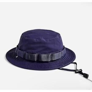 New J. Crew Men's Mini Boonie Hat Size S/M Navy Bucket Lined Fishing Outdoors